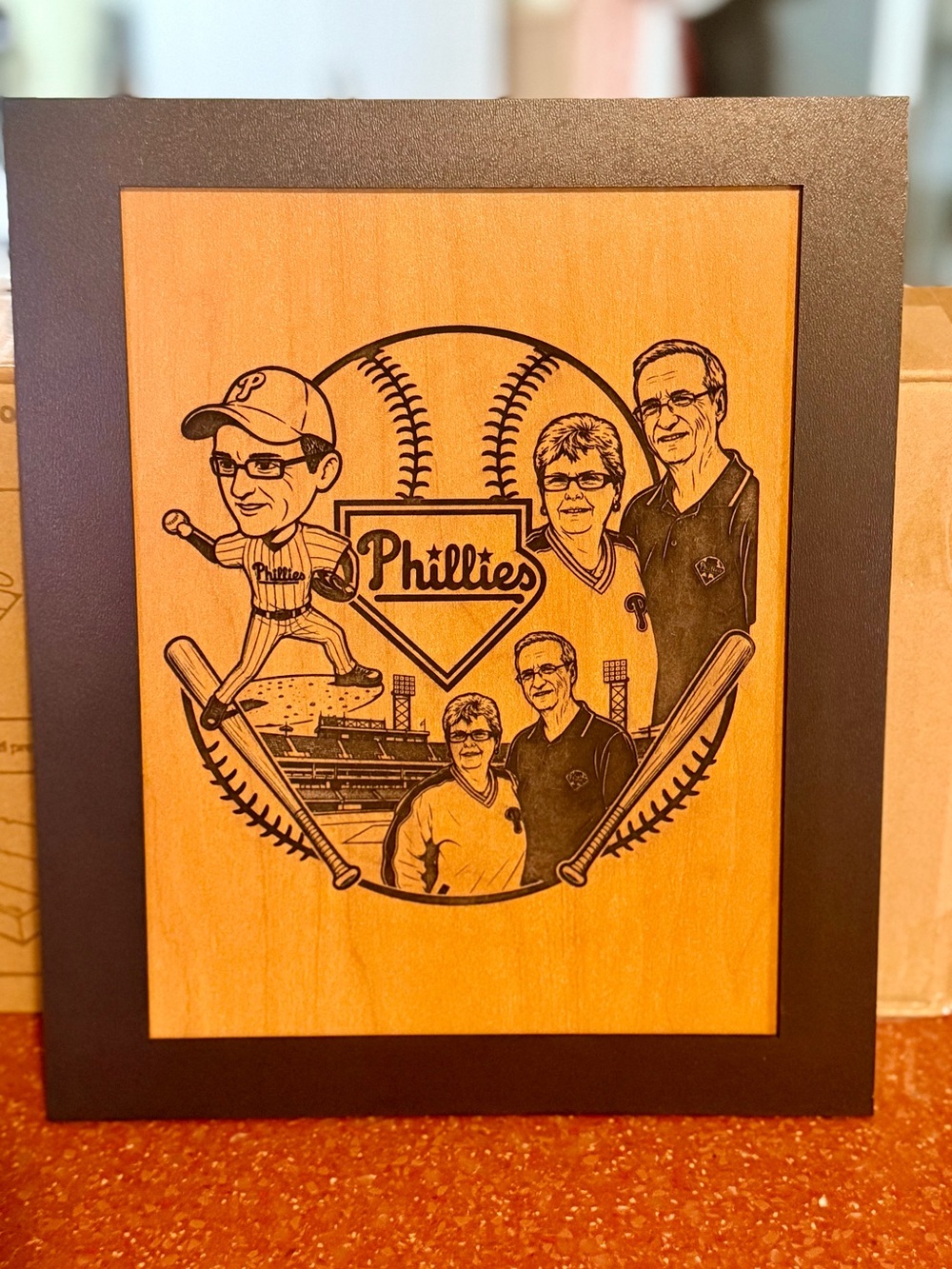 Custom engraved photo on wood any picture! pet memorial, Vacations etc - Picture 3 of 13